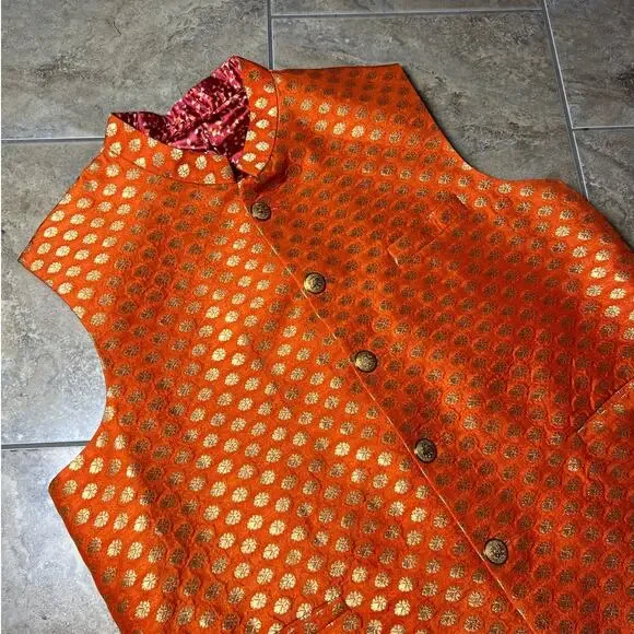 Wings BTI. India nehru waistcoat vest - Picture 9 of 10